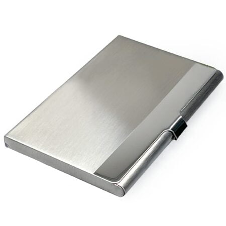 SunplusTrade Business Card Holder for Men and Women (Slim Minimalist Design Case, Stainles - Image 2